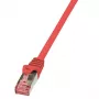 Logilink PrimeLine - Cabo de rede - RJ-45 (M) - RJ-45 (M) - 1 m - SFTP, PiMF - CAT 6 - liso, sem halogéneos - vermelho (CQ2034S)