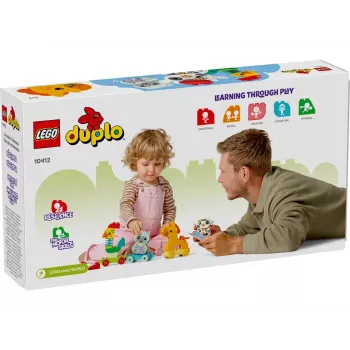 Brinquedo de construção LEGO DUPLO Comboio de Animais 10412 — 19 peças, para crianças a partir de 1,5 anos, 170×60×430 mm