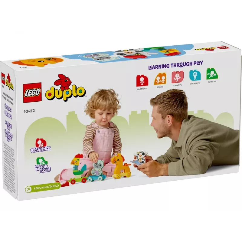 LEGO DUPLO 10412 My First comboio de animais, brinquedo de construção, 19 peças, a partir dos 18 meses