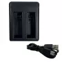 Carregador de bateria GOPRO AHDBT401, duplo