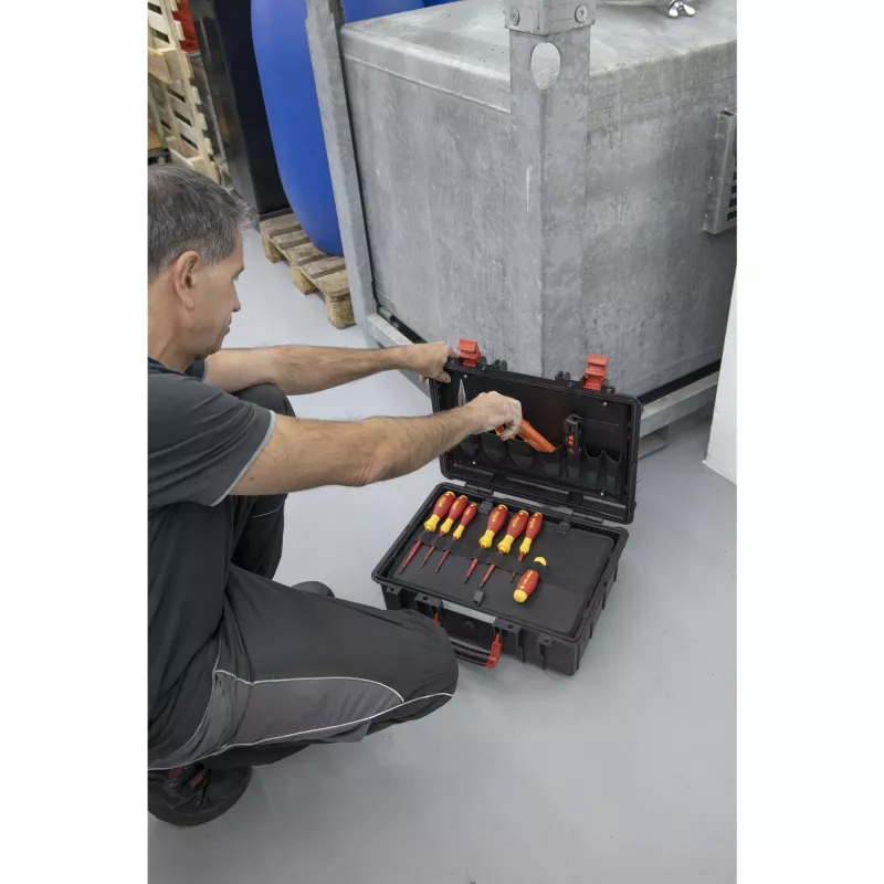 Wiha 45530 Basic Set L electric conjunto de ferramentas, 18 peças, com mala