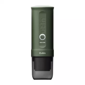 Máquina de café OUTIN Outin Nano preto, verde — café moído, 20 bar, bateria 7500 mAh, 0,67 kg