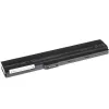 Bateria Green Cell AS02 para ASUS série K52 — Li‑Ion 4400 mAh, 11,1 V, 6 células, preto