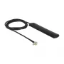Antena DELOCK LTE conector TS-9 90° 3 dBi omnidirecional rígida preta fixação adesiva