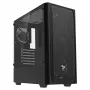 Caixa de PC SAVIO Noctis Flow — Cube Mini-ITX/Micro-ATX/ATX, 3x120 mm à frente, 1x120 mm atrás, 2x3,5 polegadas + 3x2,5 polegadas baías, vidro temperado