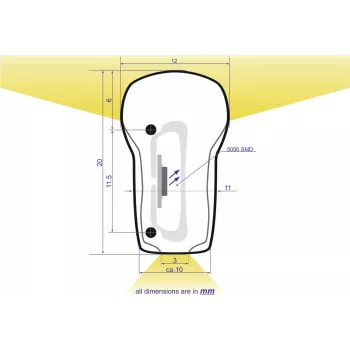 LED Neon Flex 230V fino EUROLITE 100 cm branco neutro
