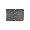 Mesa Outwell Coledale M cinzento — tampo e estrutura de alumínio, 680×1000 mm, altura 56 cm