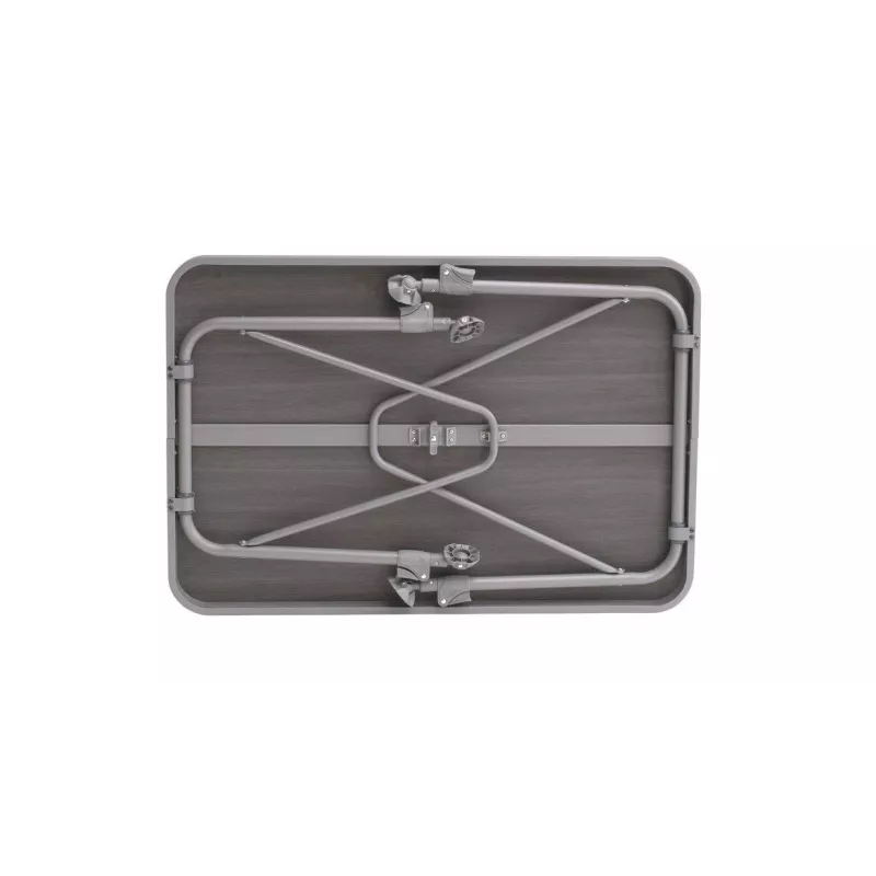 Mesa Outwell Coledale M cinzento — tampo e estrutura de alumínio, 680×1000 mm, altura 56 cm