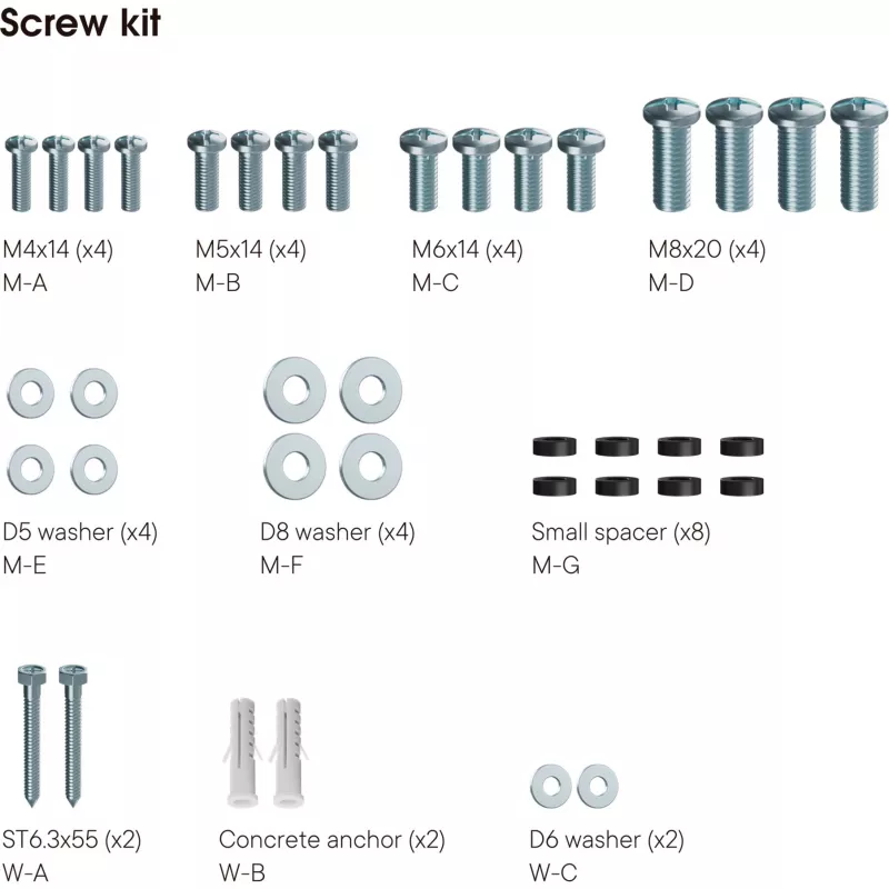 Universal One For All SOLID WM 4211 – conjunto de montagem (suporte de parede) – ecrã plano – para ecrã plano – tamanho do ecrã: 48,3–106,7 cm (19–42) (WM4211)