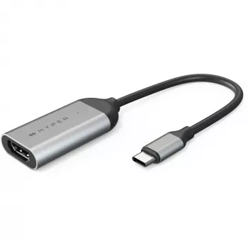HYPER HD-H8K USB Type-C HDMI Aço inoxidável