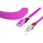 Lightwin Cabo de Patch de Fibra Ótica Duplex de Alta Qualidade - MM OM4 - LSH - LC (LDP-50 LSH-LC 5.0 OM4)