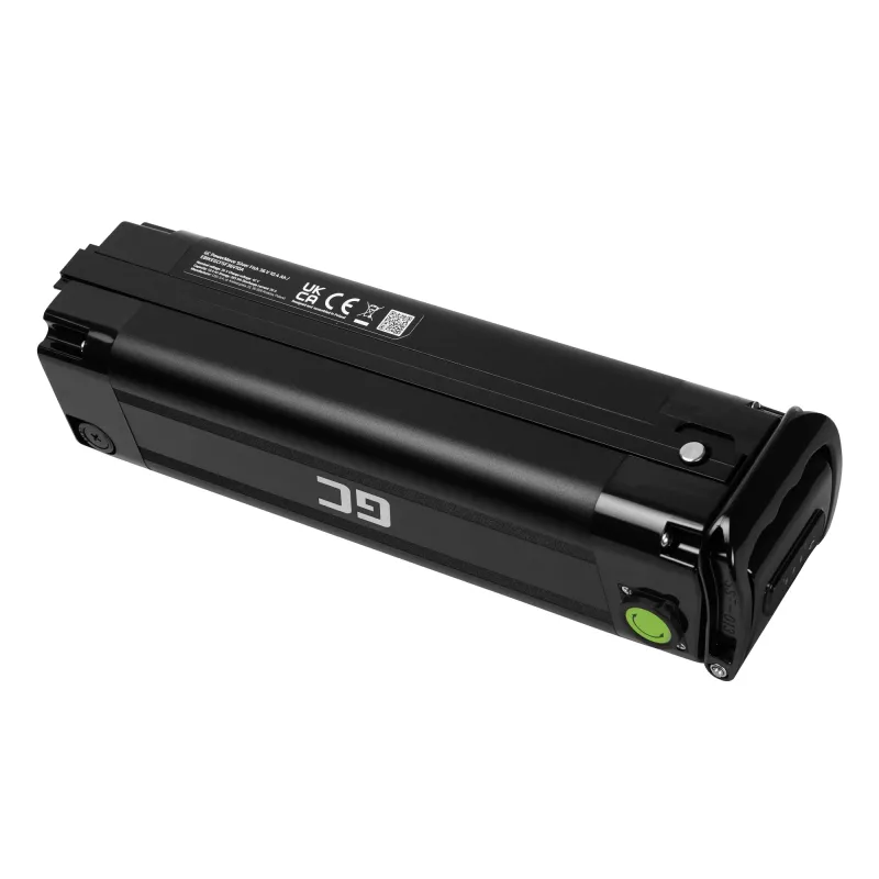 Bateria Green Cell EBIKEGCFSF36V10A 36V iões de lítio integrada preta