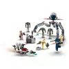LEGO Star Wars Clone Trooper e Battle Droid Battle Pack Brinquedo de construção para crianças com veículo Speeder Bike, 4 minifiguras e 5 figuras, presente para rapazes