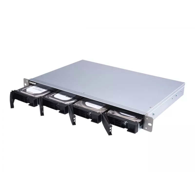 QNAP TL-R400S - Conjunto de discos - 4 compartimentos (SATA-600) - SATA 6Gb/s (externo) - Rack - montagem interna - 1U