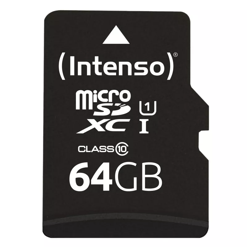 Intenso Performance - cartão de memória flash (microSDXC com adaptador SD) - 64GB - UHS-I U1 / Class10 - microSDXC UHS-I (3424490)