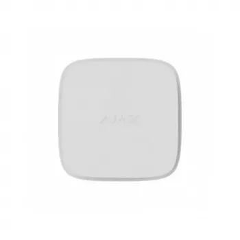 Detetor de fumo sem fios branco com deteção de CO, pilha substituível para Ajax Hub/Hub2/Hub Plus
