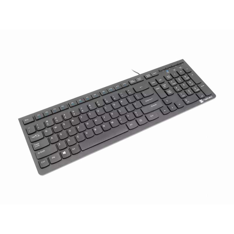 Natec Discus 2 - teclado - QWERTY - US - preto - teclado - inglês dos EUA - preto