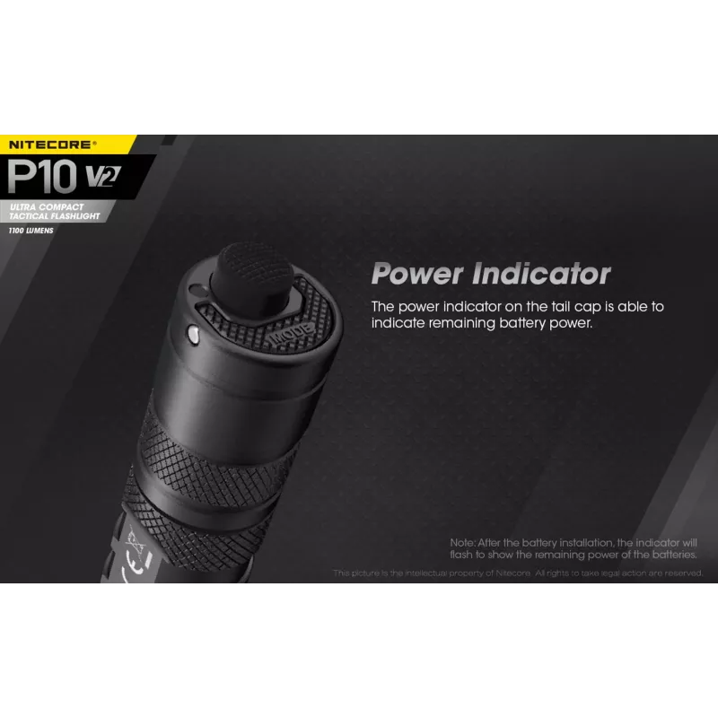 Nitecore P10 V2 lanterna, série Precise, 1100 lm