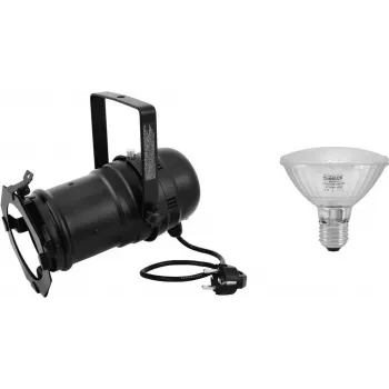 Projetor PAR-30 EUROLITE 20000286 lâmpada LED 11W 6500K para iluminação de palco e de destaque