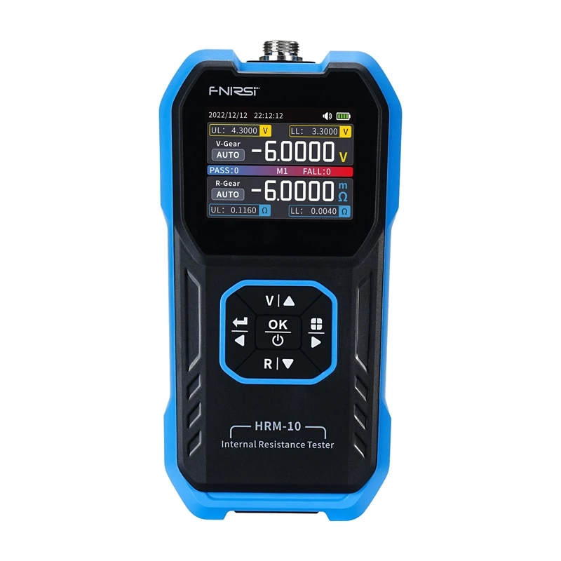 Medidor de resistência interna para baterias FNIRSI HRM-10