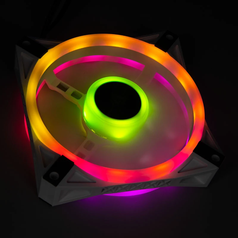Ventoinha de caixa Corsair iCUE QL120 120mm ARGB - branco