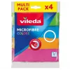 Vileda Microfibre Colors panos de limpeza, multicolor, 4 un.