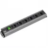 Unidade de distribuição de energia Bachmann 300.003 6 tomadas AC 2U preto cinzento