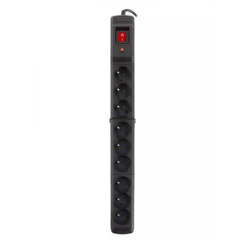 Proteção contra sobretensão Armac M9/15/CZ preto 9 tomadas AC 250V 1,5m