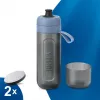 Garrafa com filtro de água BRITA Active 600 ml azul-pastel com filtros