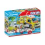 Playmobil 71202 City Life ambulância com luz e som conjunto de brincar adequado para crianças a partir de 4 anos individual