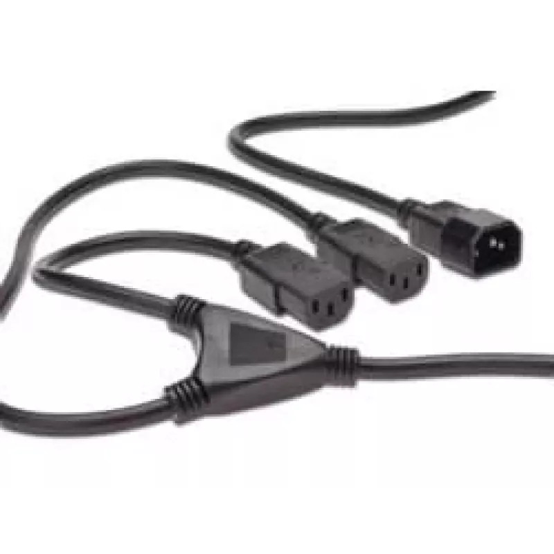 Digitus ASSMANN - Distribuidor de energia (250 V CA) - IEC 320 EN 60320 C14 - IEC 320 EN 60320 C13 - 1.7 m - moldado - Preto (AK-440400-017-S)