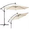 Guarda-sol Extralink L-0713 3 m de diâmetro, toldo bege, Modelo BLACK FOREST