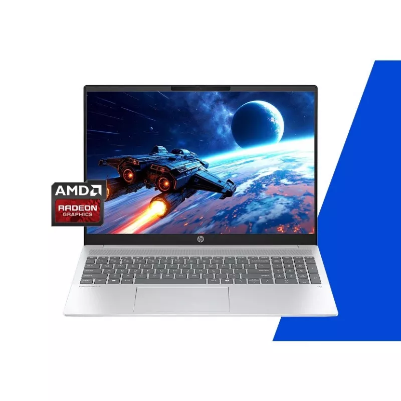 Portátil HP OmniBook 5 AI 16-ag1216nw — Ryzen AI 5 340, 16 polegadas 2K OLED, 32 GB RAM, 512 GB SSD, Windows 11 Home, Glacier Silver