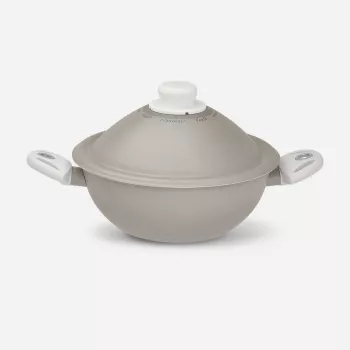 Panela Pensofal White Diamond Vapsi 24 cm com duas pegas e tampa