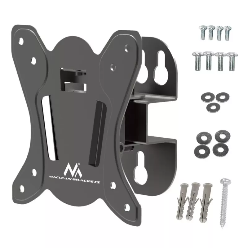 Suporte de parede para TV MACLEAN MC-415 para ecrãs de 13–32 polegadas, VESA 100×100, capacidade de carga 30 kg