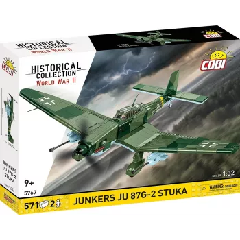 Kit de construção Cobi Blocks Junkers JU 87G-2 Stuka 571 peças kit de modelismo