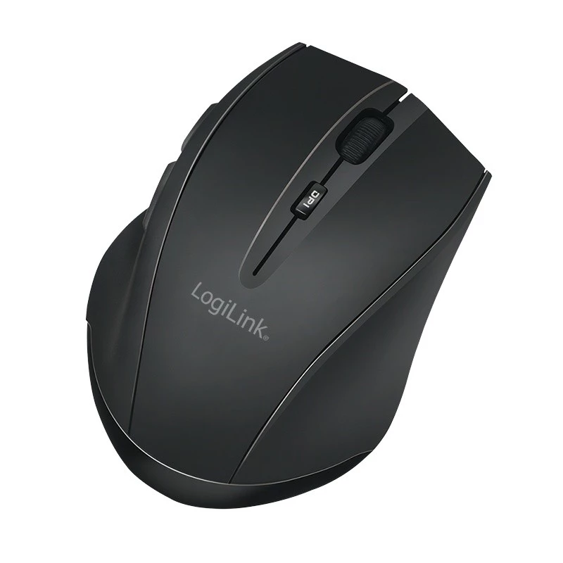 Rato sem fios Logilink BT5.0, ergonómico, preto