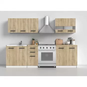 Topeshop KUCHNIA SET SONOMA conjunto de mobiliário de cozinha/sala de jantar