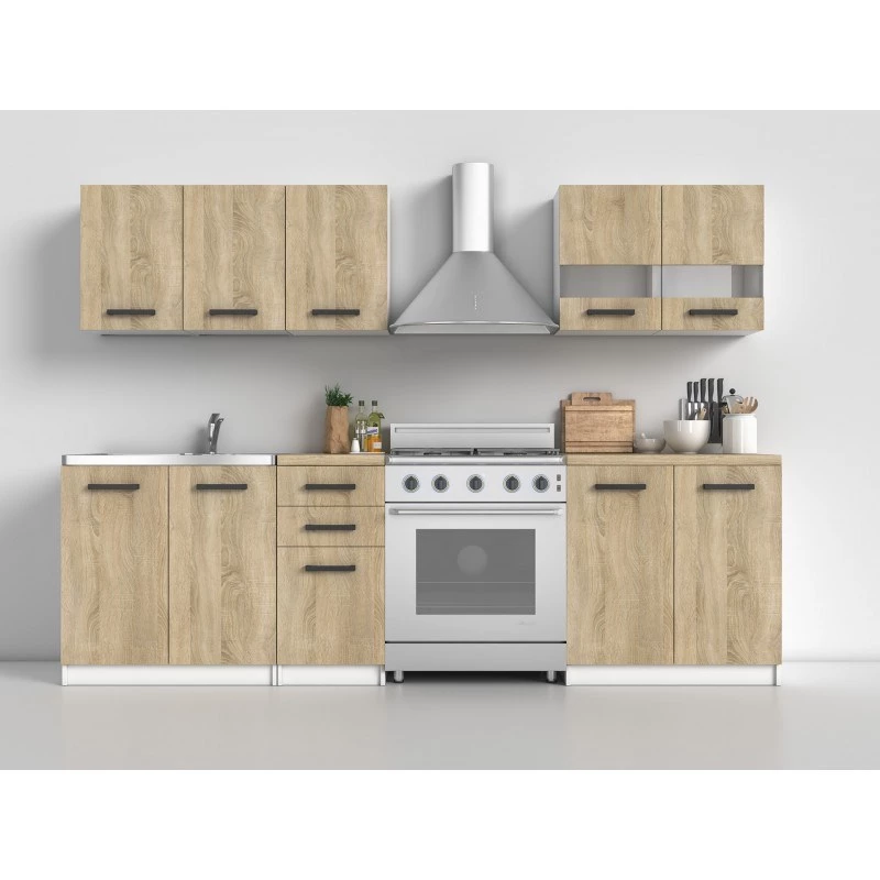 Topeshop KUCHNIA SET SONOMA conjunto de mobiliário de cozinha/sala de jantar