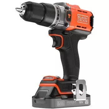 Berbequim de percussão sem fio Black & Decker BCD383D1XC 18V kit com bateria 2Ah