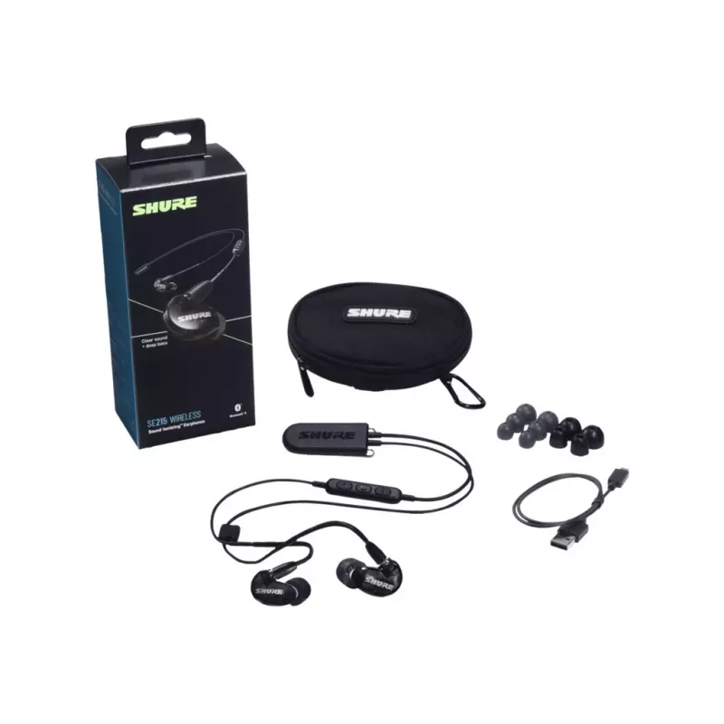 Auscultadores Shure SE215, preto | Shure