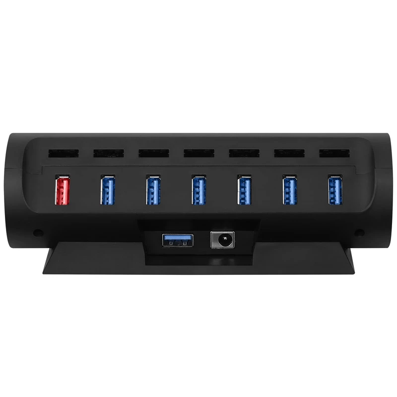 Streamplify HUB CTRL 7, 7x USB 3.0 Type-A, RGB, 12V, cabo de alimentação EU – preto