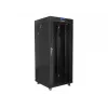Rack autónomo LANBERG FF01-6627-12BL 19 polegadas 27HE 600x600 mm porta de vidro, capacidade de 800 kg