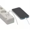 Brennenstuhl Bremounta extensão, 5 tomadas + 2x USB-C, 3 m, branca