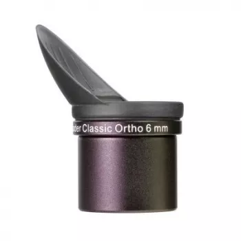 Ocular Baader Classic Ortho 6mm 1,25 polegadas — ocular ortoscópica, distância focal de 6 mm, encaixe de 1,25 polegadas