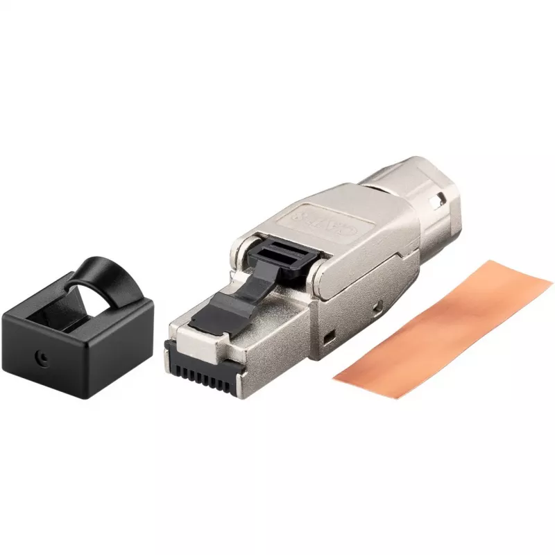 Goobay ficha RJ45 Cat 8.1 STP blindada, montável no local (61130)