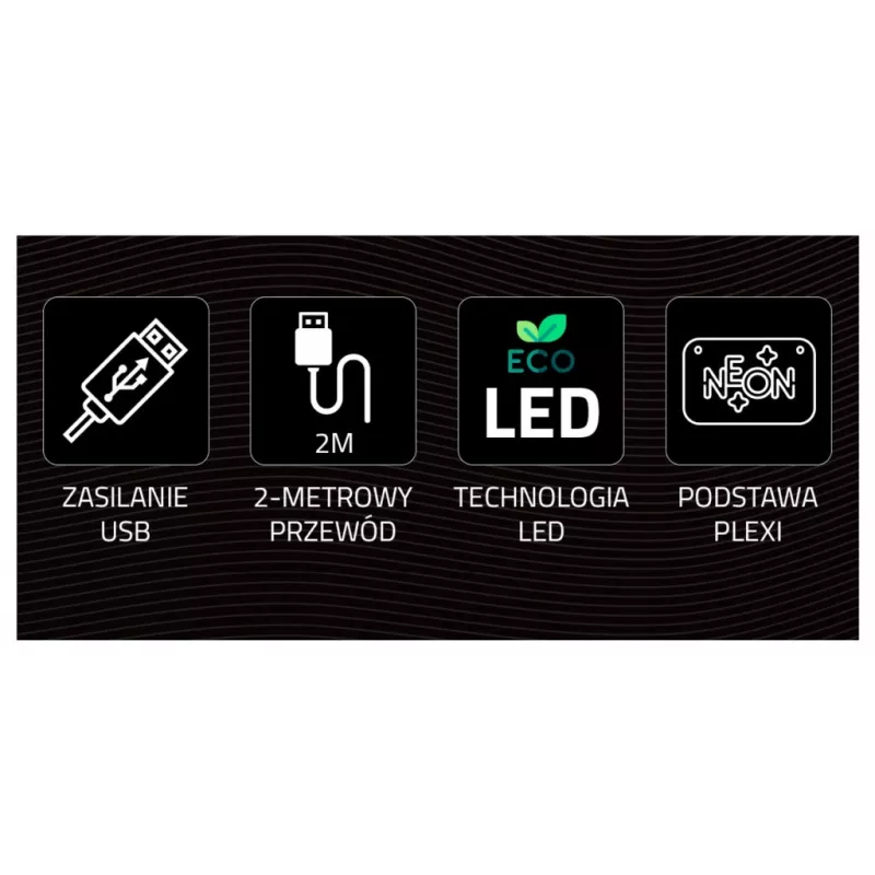 Luz néon LED MANTA SNL91MT estilo RAKETA – painel néon LED decorativo, modelo SNL91MT