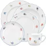 Conjunto de louça Seltmann Weiden 30 peças porcelana branco 6 pessoas