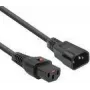 Cabo de alimentação ACT C13 IEC Lock C14 preto 3 m PC1022 230V 10A