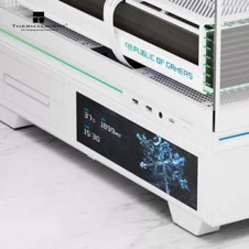 Thermalright TL-M10 Vision caixa de PC, caixa mini, mATX, RGB, vidro temperado – branco